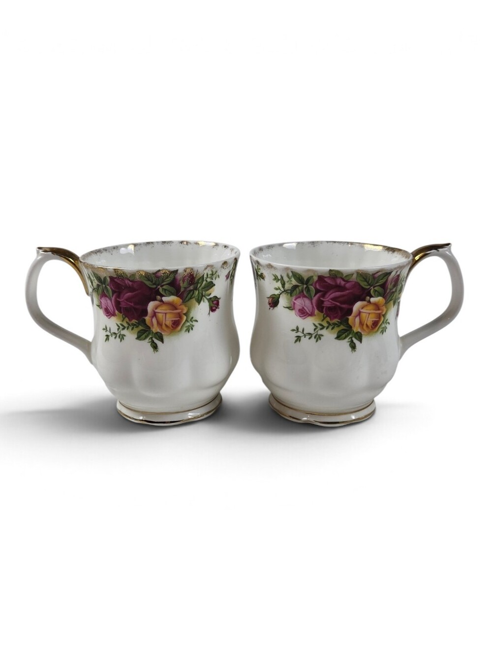 Royal Albert Old Country Roses Bome China Mugs Set of 2
